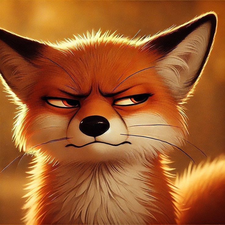 Лиса и журавль изображение