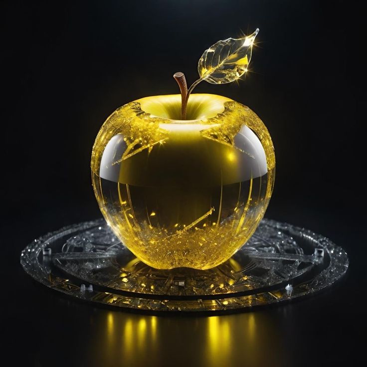 Серебряное блюдечко и наливное яблочко