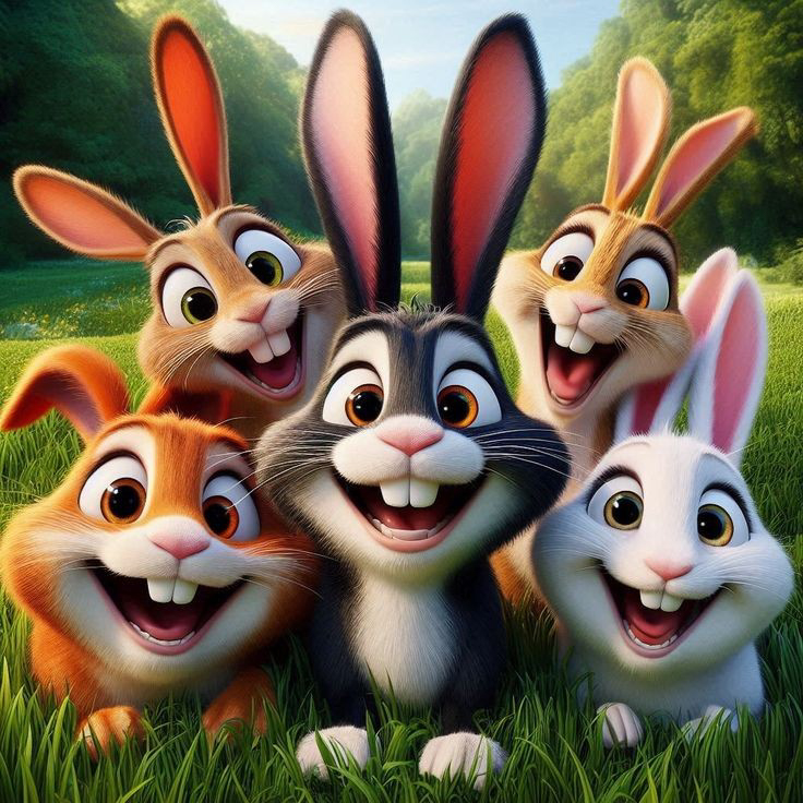 Сказка про семью кроликов